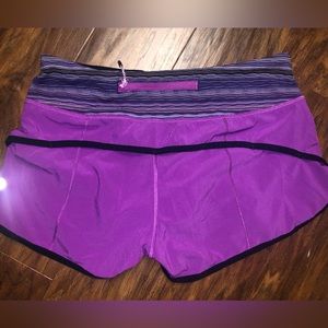 Lululemon purple shorts. Size 0-2.